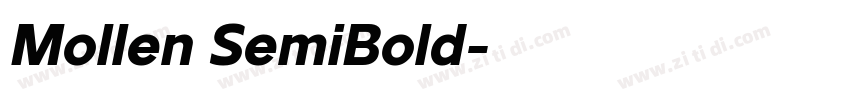 Mollen SemiBold字体转换